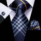Champagne Gold Striped Paisley Solid Mens Silk Wedding Tie - VacationGrabs