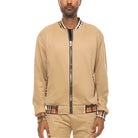 Checkered Plaid Full Zip Track Jacket - VacationGrabs