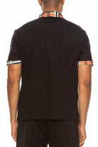 Checkered Plaid Short Sleeve Polo Shirt - VacationGrabs