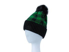 Checkered Pom Pom Beanie - VacationGrabs