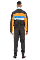 Chevron track suit for men featuring a stylish color block design and comfortable fit from VacationGrabs