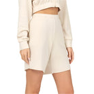 HYFVE Women's Chill Babe Shorts in light beige with a relaxed fit and comfortable fabric