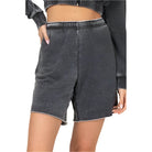 HYFVE women's chill babe shorts in dark gray with a comfortable fit and casual style