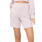 Light purple women's chill babe shorts by HYFVE with a relaxed fit and side pockets