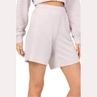 HYFVE Women's Chill Babe Shorts in Soft Lavender with a Relaxed Fit for Comfortable Casual Wear