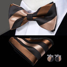 Classic Bow Ties For Men Silk Butterfly Pre-Tied Bowtie - VacationGrabs