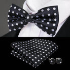 Men's Accessories - Ties Classic Bow Ties For Men Silk Butterfly Pre-Tied Bowtie Pocket Square Cufflink Sets