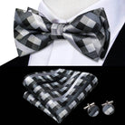 Classic Bow Ties For Men Silk Butterfly Pre-Tied Bowtie - VacationGrabs