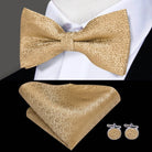 Men's Accessories - Ties Classic Bow Ties For Men Silk Butterfly Pre-Tied Bowtie Pocket Square Cufflink Sets