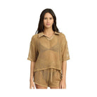 Collared Lounge Shirt - VacationGrabs