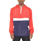 Mens Color Block Anorak Jacket Pullover Windbreaker - VacationGrabs
