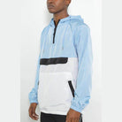 Mens Color Block Anorak Jacket Pullover Windbreaker - VacationGrabs