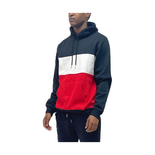 Color Block Pullover Hoodie - VacationGrabs