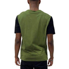 WEIV color block t-shirt men in green and black, perfect for casual style and everyday wear
