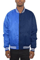 Color Block Two Tone Varsity Jacket - VacationGrabs