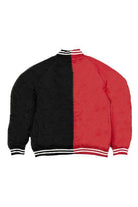 Color Block Two Tone Varsity Jacket - VacationGrabs