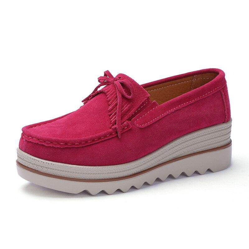 Pink stylish vacation flats with a platform, ideal colorful platform shoes for casual outings