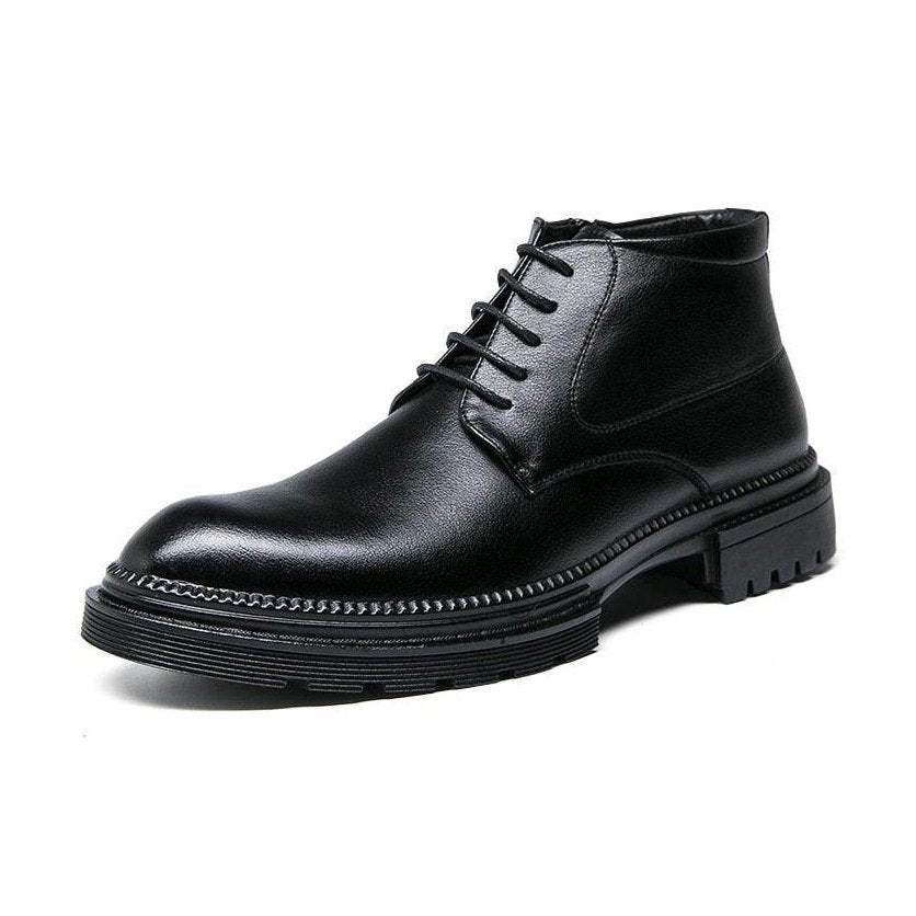 VacationGrabs comfortable mens dress shoes in black leather with stylish design and sturdy sole