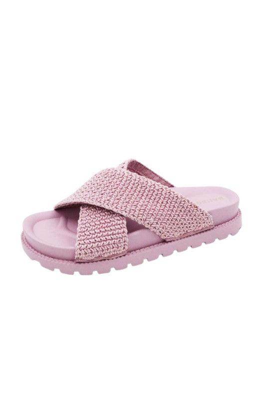 Let's See Style Women's Sandals in Pink, perfect comfortable travel footwear for summer adventures