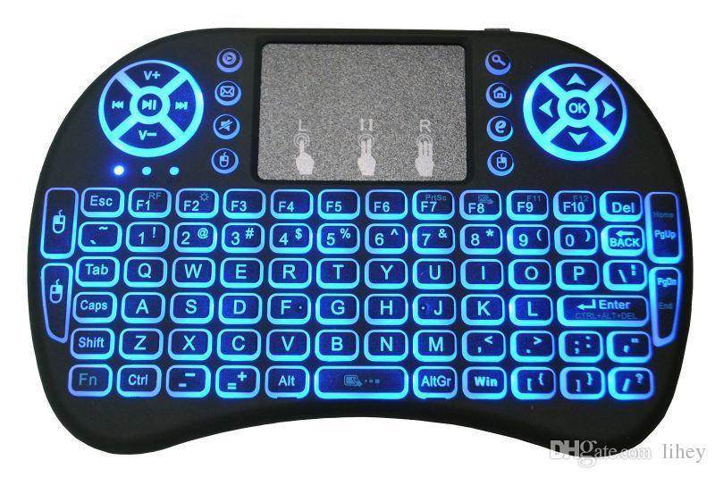 Compact keyboard for travel with backlit keys and touchpad for easy navigation