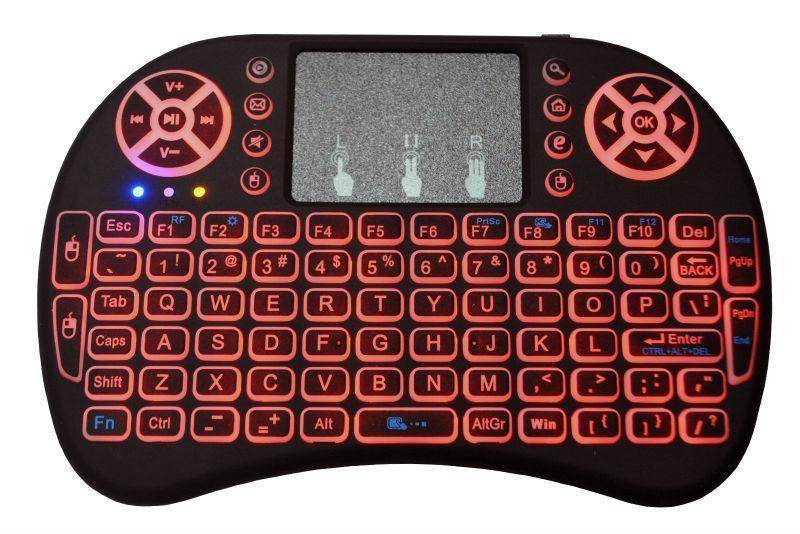 Wireless Mini Touchpad and Compact Keyboard for Travel with Backlit Keys for Easy Typing