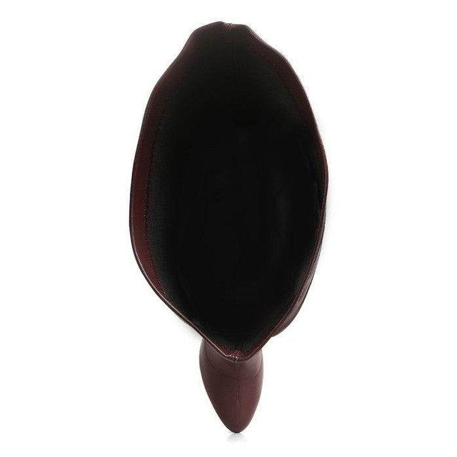 Confetti Stretch Pu High Heeled Long Boots - VacationGrabs