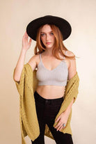 Contour Rib Knit Brami Lounge Top - VacationGrabs