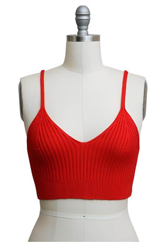 Women's Shirts - Tank Tops Contour Rib Knit Brami Lounge Top