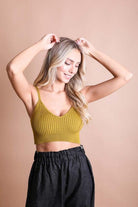Women's Shirts - Tank Tops Contour Rib Knit Brami Lounge Top