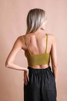 Contour Rib Knit Brami Lounge Top - VacationGrabs