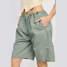 Contrasted Bermuda Shorts - VacationGrabs