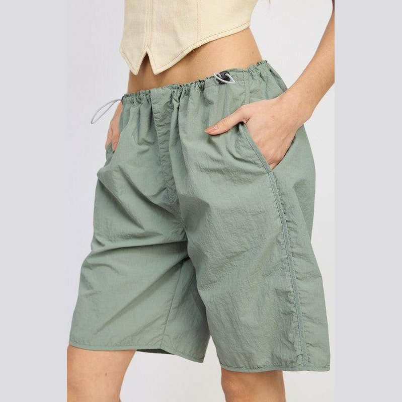 Contrasted Bermuda Shorts - VacationGrabs