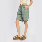 Contrasted Bermuda Shorts - VacationGrabs