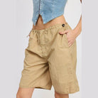 Contrasted Bermuda Shorts - VacationGrabs