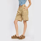 Contrasted Bermuda Shorts - VacationGrabs