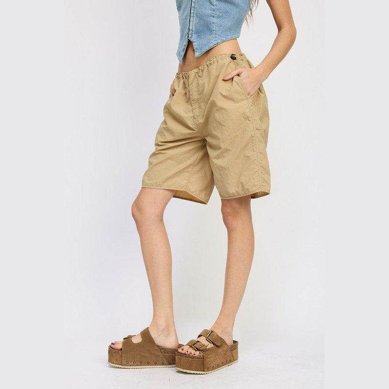 Contrasted Bermuda Shorts - VacationGrabs