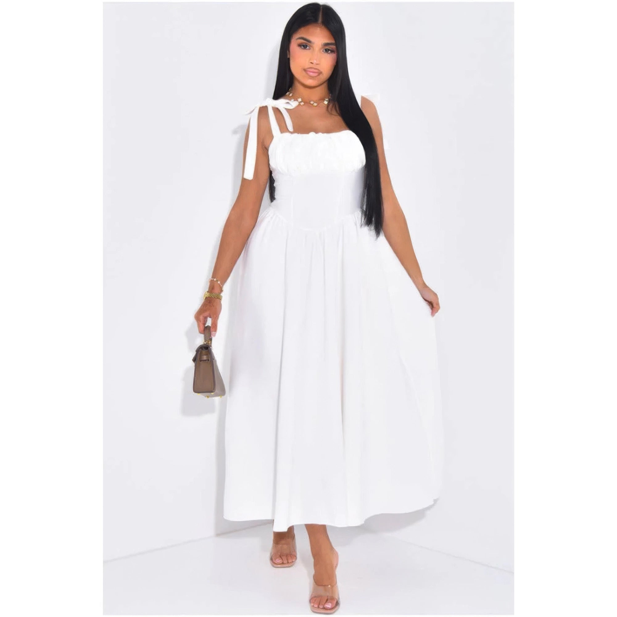 corset dresses casual Vacation for Women Mini Party Dresses wont deform or shrink Pay With:305 Qs (Silkroll Fee: $7.63) Isabelle - Sky Blue