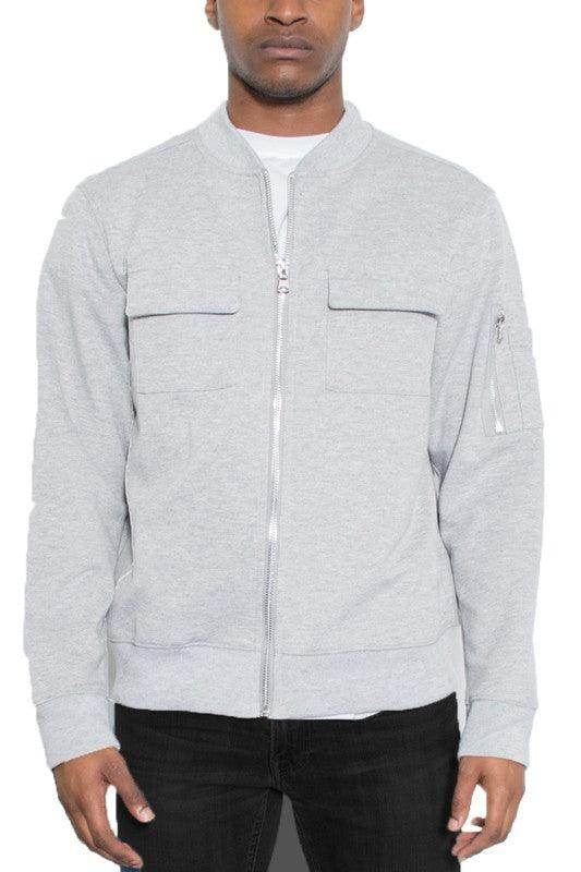 Cotton Zip Up Light Weight Jacket - VacationGrabs