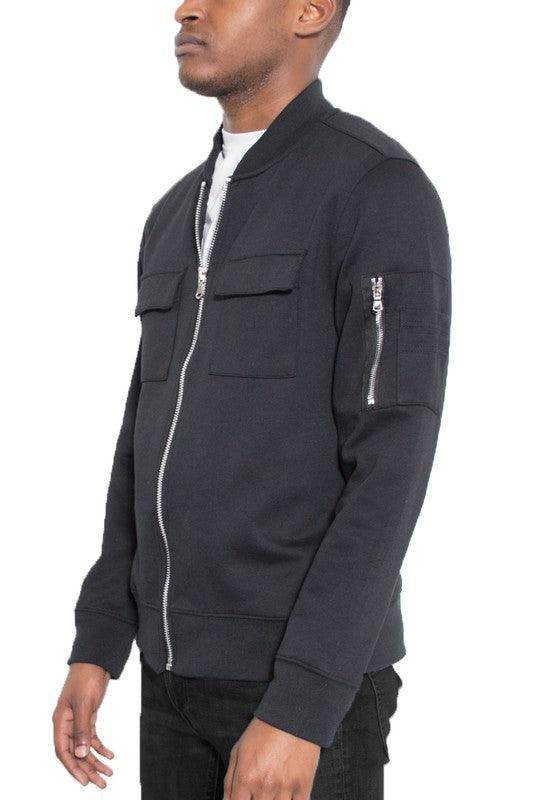 Cotton Zip Up Light Weight Jacket Mens - VacationGrabs