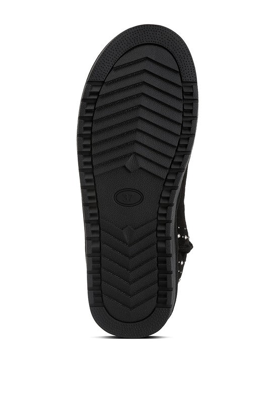 Rag Company cozy fur boots for women with a sturdy rubber sole for comfort and traction