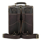 Crazy Horse Leather Backpack with Adjustable Straps and Durable Stitching for Stylish Travel