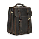 Stylish Crazy Horse Leather Backpack with vintage design and spacious compartments for everyday use