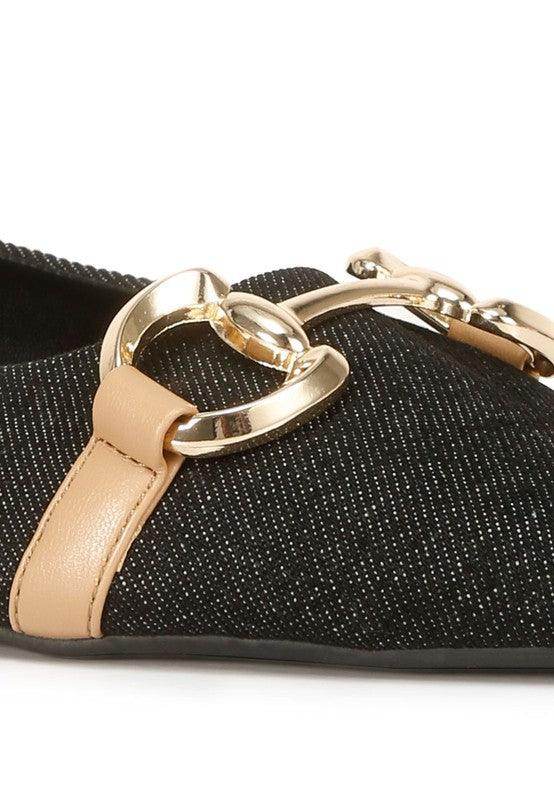 Rag Company Cressida flats vacation style with a stylish buckle detail and comfortable design