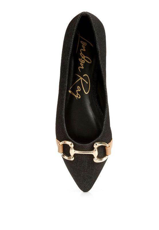 Rag Company Cressida flats vacation style with a sleek design and decorative buckle detail