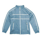 Criss Cross Tape Stripe Track Jacket - VacationGrabs