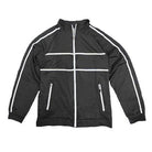Criss Cross Tape Stripe Track Jacket - VacationGrabs
