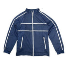 Criss Cross Tape Stripe Track Jacket - VacationGrabs