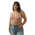 Women's Shirts - Bralettes Crochet Daisy Longline Bralette Plus