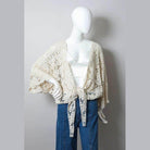 Women's Accessories Crochet Floral Petal Kimono Wrap