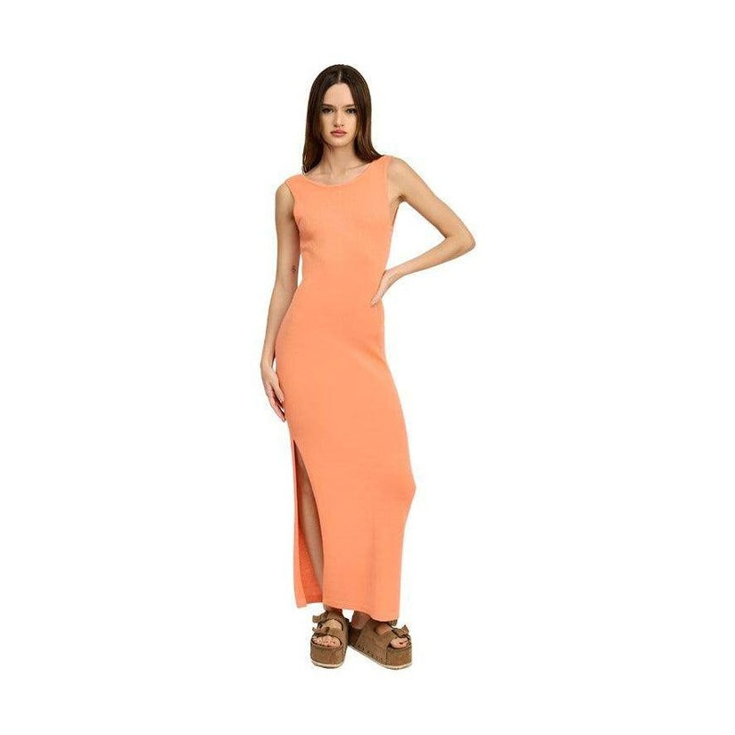 Crochet Maxi Dress With Back Tie Detail - VacationGrabs